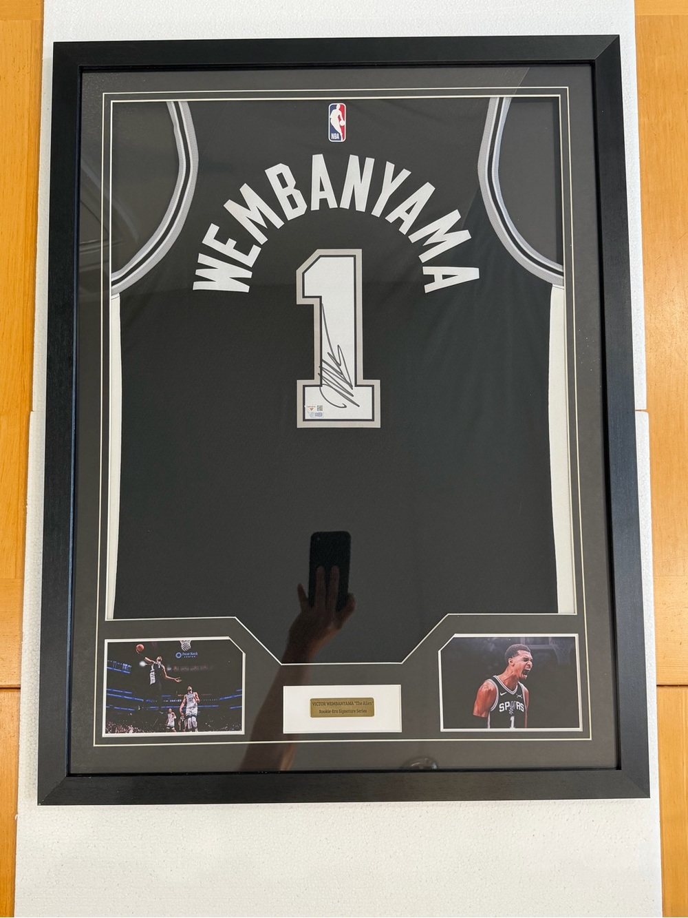 Victor Wembanyama Autographed Framed Spurs Jersey Fanatics Authenticated Signed